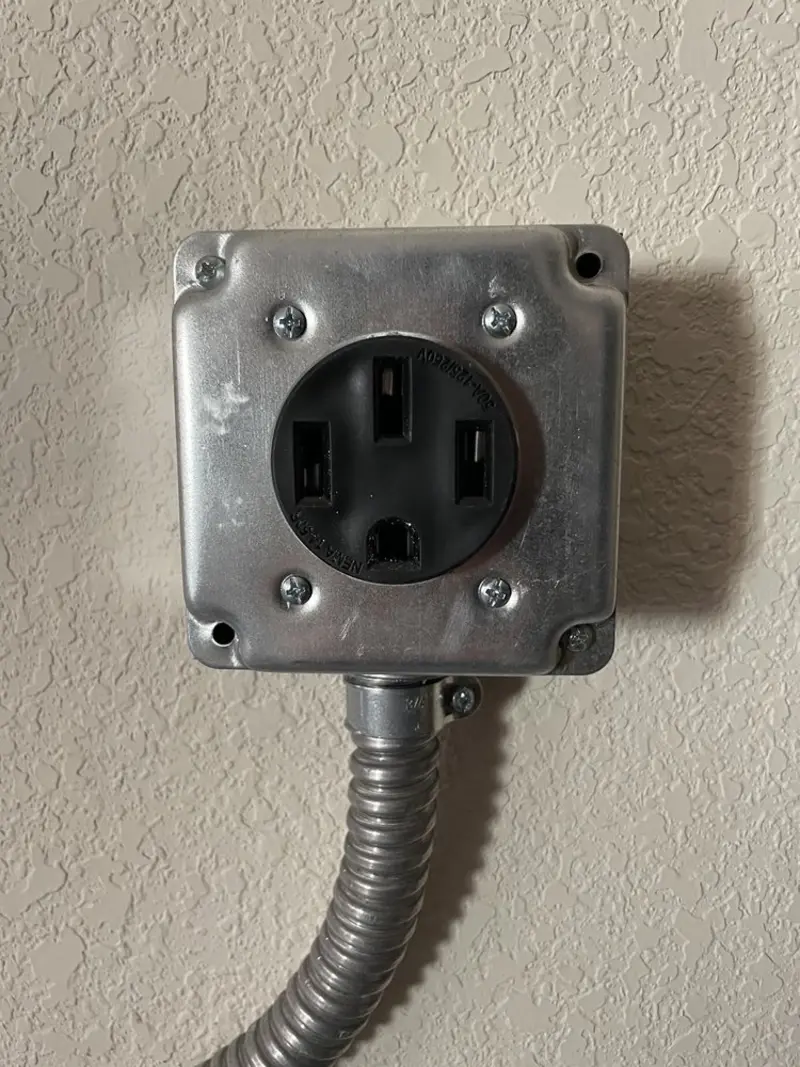 NEMA 14-50 outlet installed for Electrical Panel Upgrade in West Richland